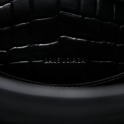 Balenciaga Semi Shiny Calfskin Crocodile Embossed Neo Classic Black Hardware S City Black 6 of 12