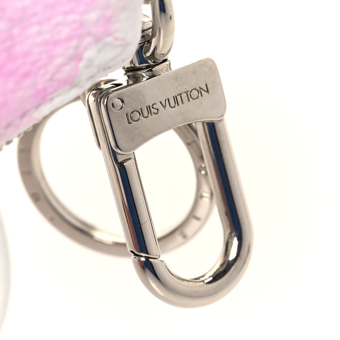 Monogram Watercolor Mini Keepall Bag Charm Key Holder Multicolor