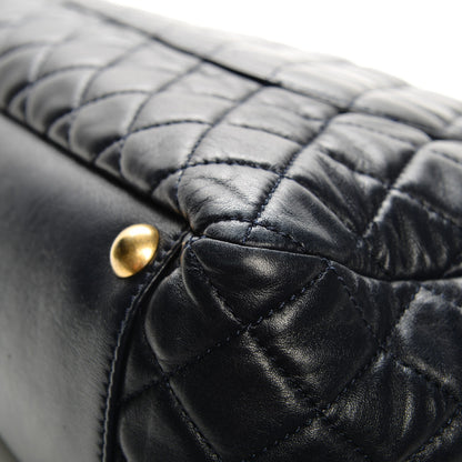 Chanel Lambskin Quilted Large Tote Navy 10 of 10
