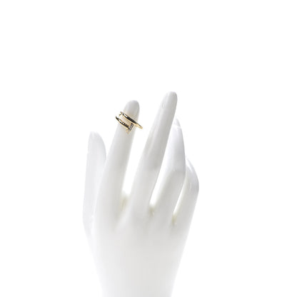 Cartier 18K Yellow Gold Diamond Juste Un Clou Ring 46 3.75 2 of 5