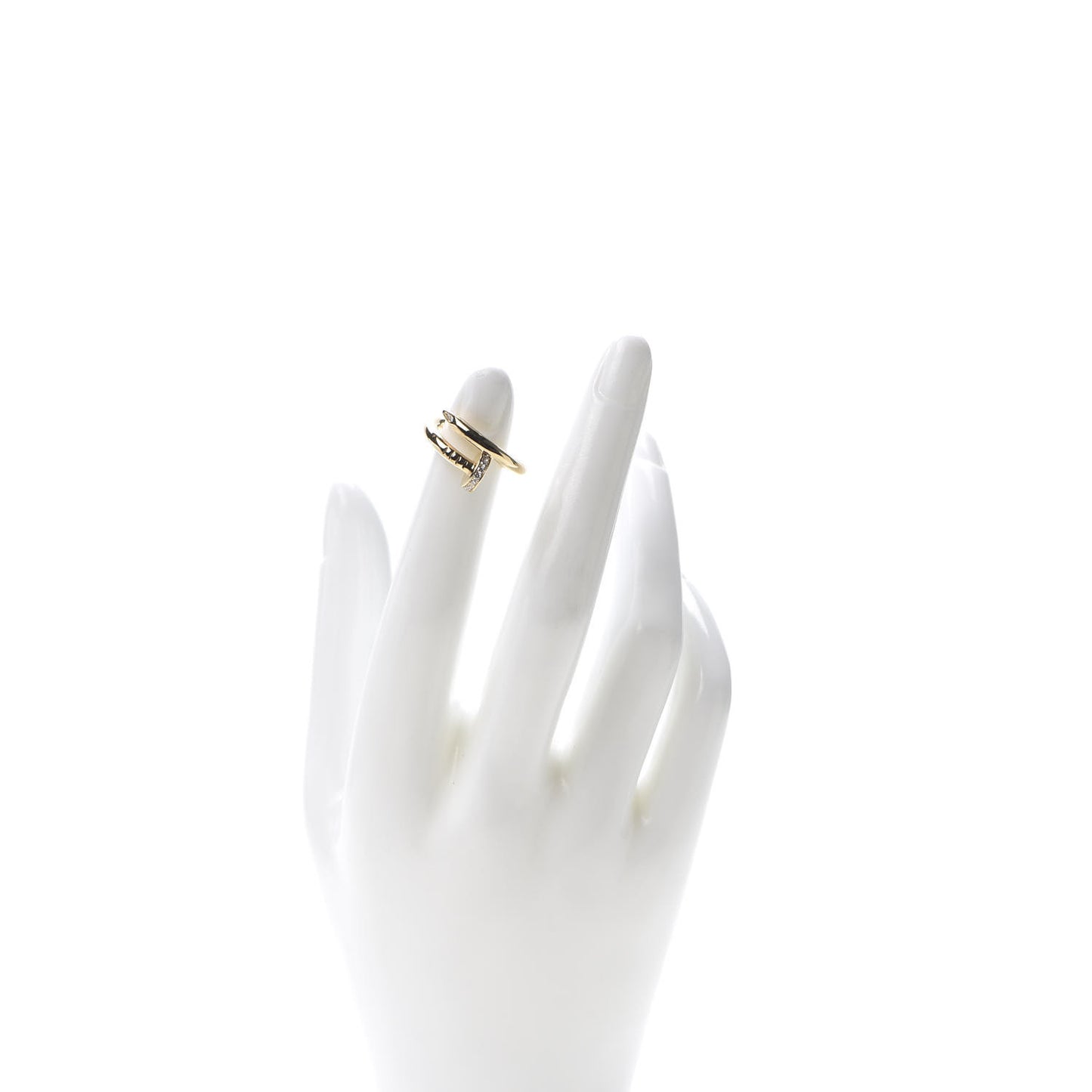 18K Yellow Gold Diamond Juste Un Clou Ring 46 3.75