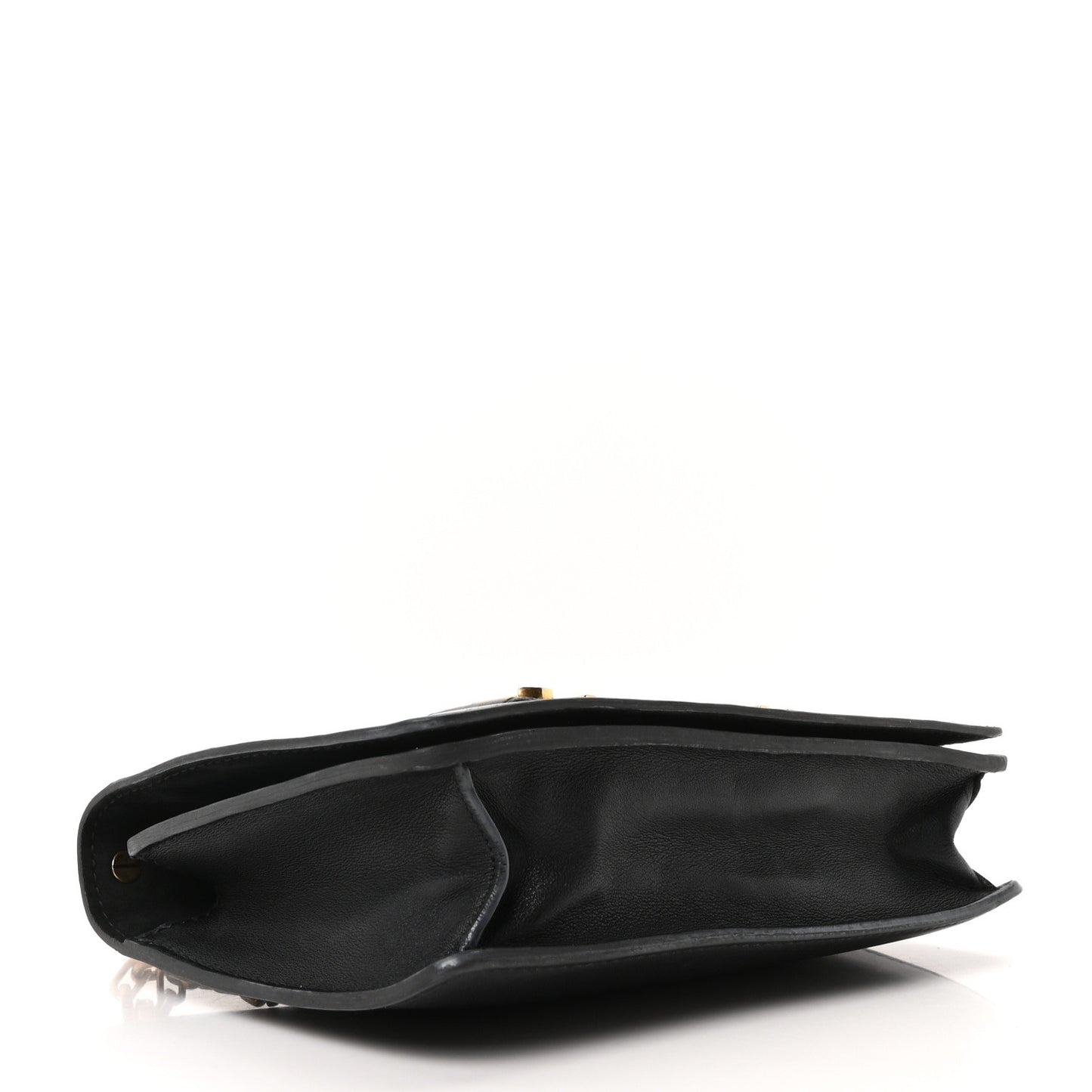 Calfskin J'Adior Chain Flap Bag Black