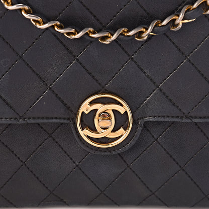 Chanel Lambskin Quilted Small Single Flap Black 10 of 14