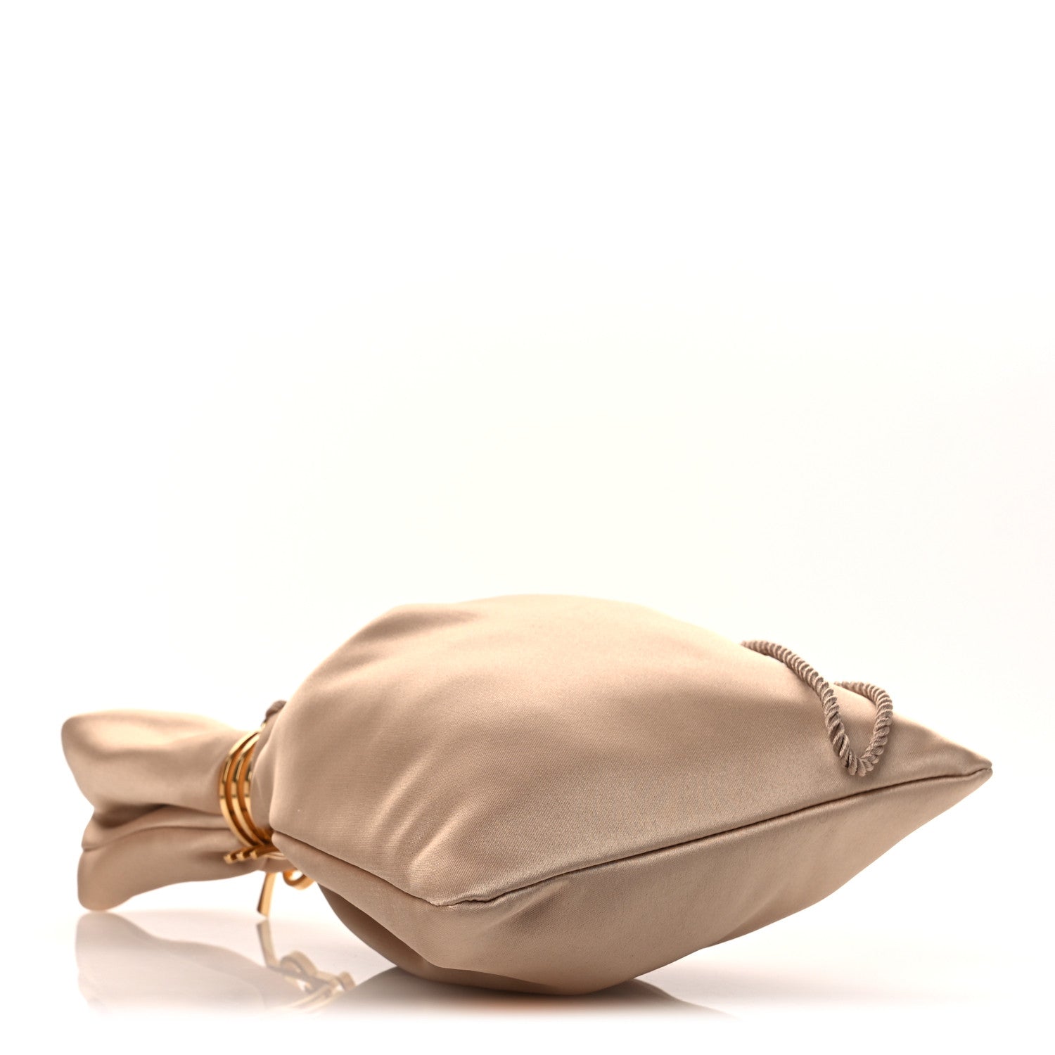 Saint Laurent Satin Evening Pouch Nude Baby Nude 4 of 11