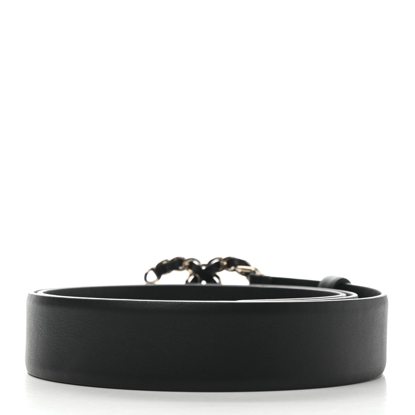 Lambskin CC Chain Belt 90 36 Black