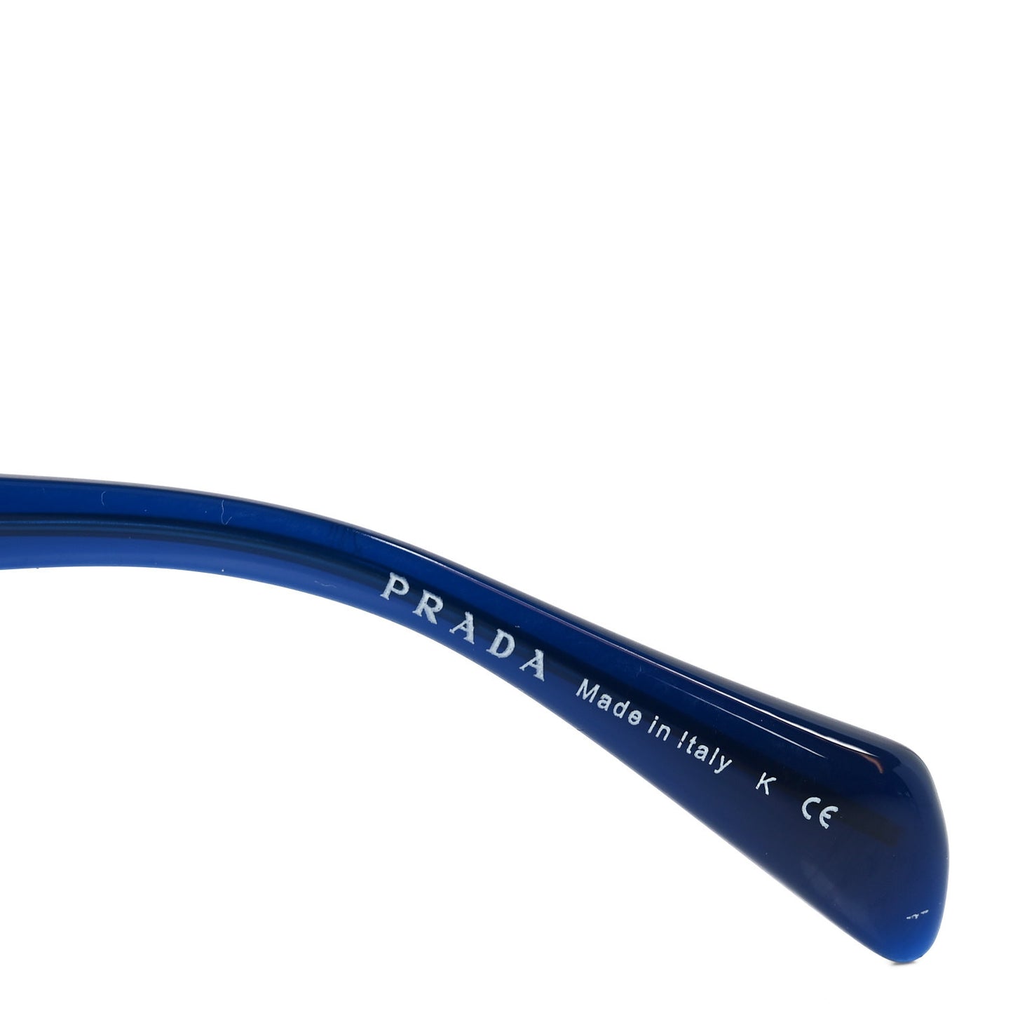 Acetate Round Symbole Triangle Logo Sunglasses SPR 15O Blue