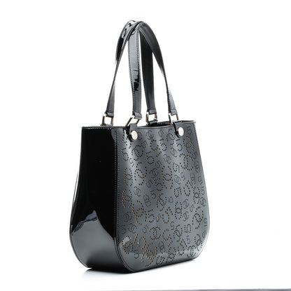 Chanel Patent Perforated CC N°5 Tote Black 3 of 8