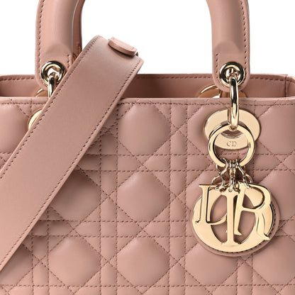 Christian Dior Lambskin Cannage Small Lucky Badges My Lady Dior Fard 8 of 11