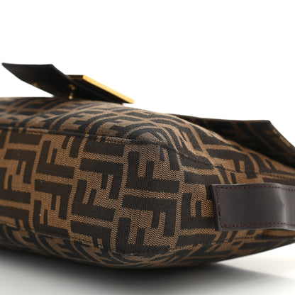 Fendi Zucca Vitello Messenger Baguette Tobacco 10 of 14
