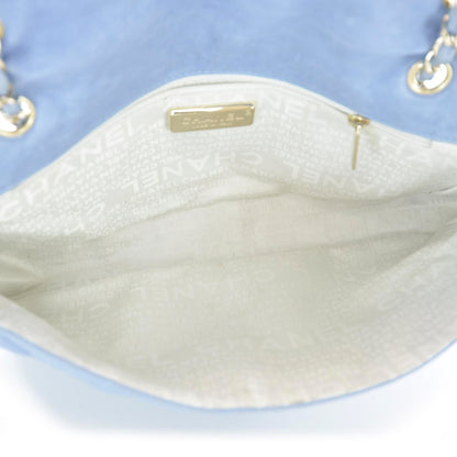 Chanel Distressed Lambskin Flap Blue 7 of 12