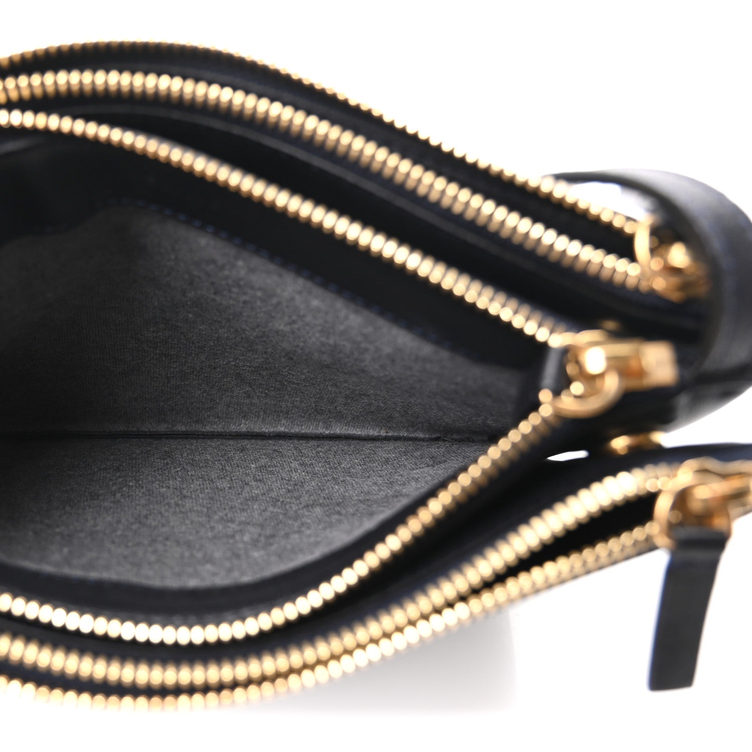 Celine Lambskin Large Trio Crossbody Bag Abyss Blue 5 of 9