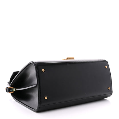 Saint Laurent Smooth Calfskin Medium Classic Monogram Cassandra Top Handle Black Rouge Legion 4 of 19