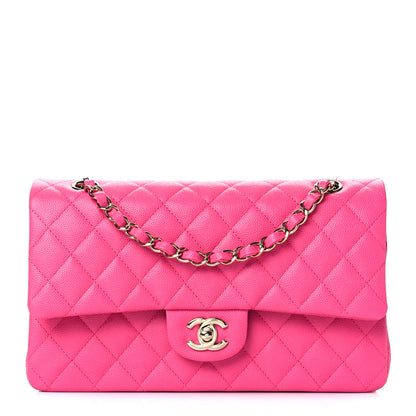 Chanel Caviar Quilted Medium Double Flap Pink 1 of 10