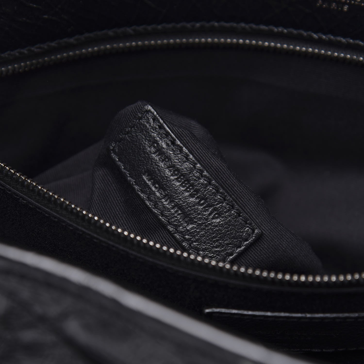 Saint Laurent Crinkled Calfskin Matelasse Monogram Large Niki Chain Satchel Black 7 of 11
