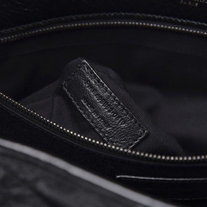 Saint Laurent Crinkled Calfskin Matelasse Monogram Large Niki Chain Satchel Black 12 of 24
