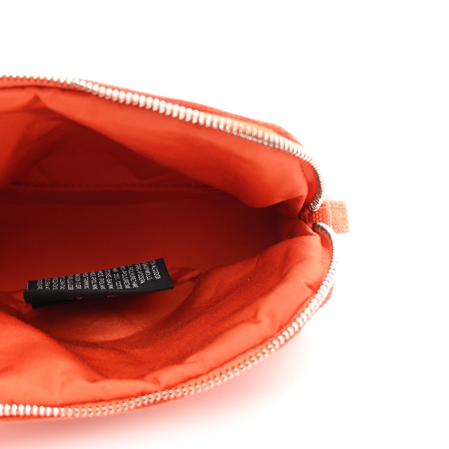 Hermes Cotton Canvas Mini Bolide Travel Cosmetic Pouch Feu 5 of 7