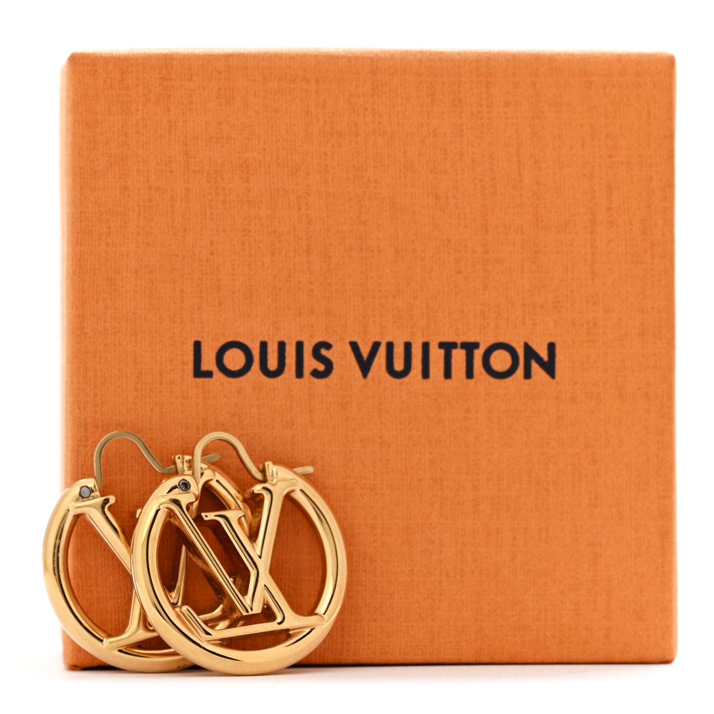 Metal Small Louise Hoop Earrings Gold
