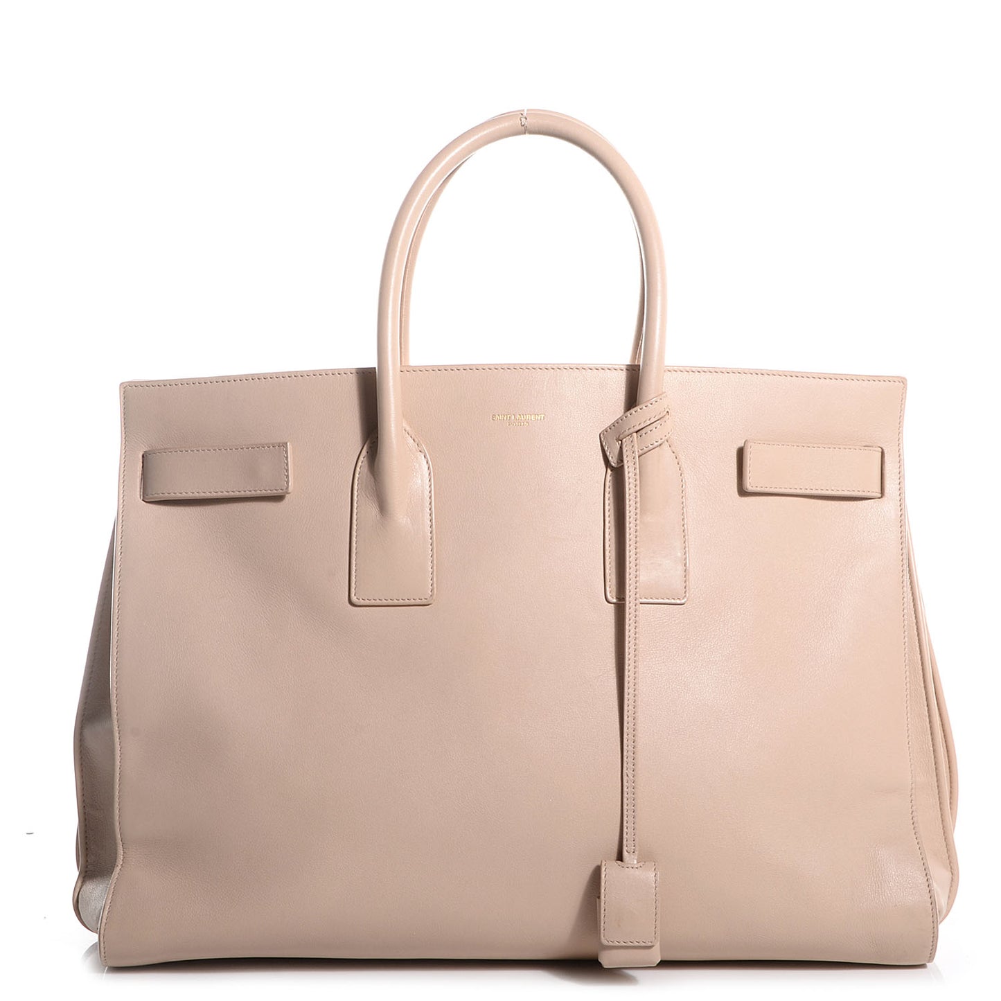 Calfskin Leather Classic Large Sac de Jour Carryall Beige
