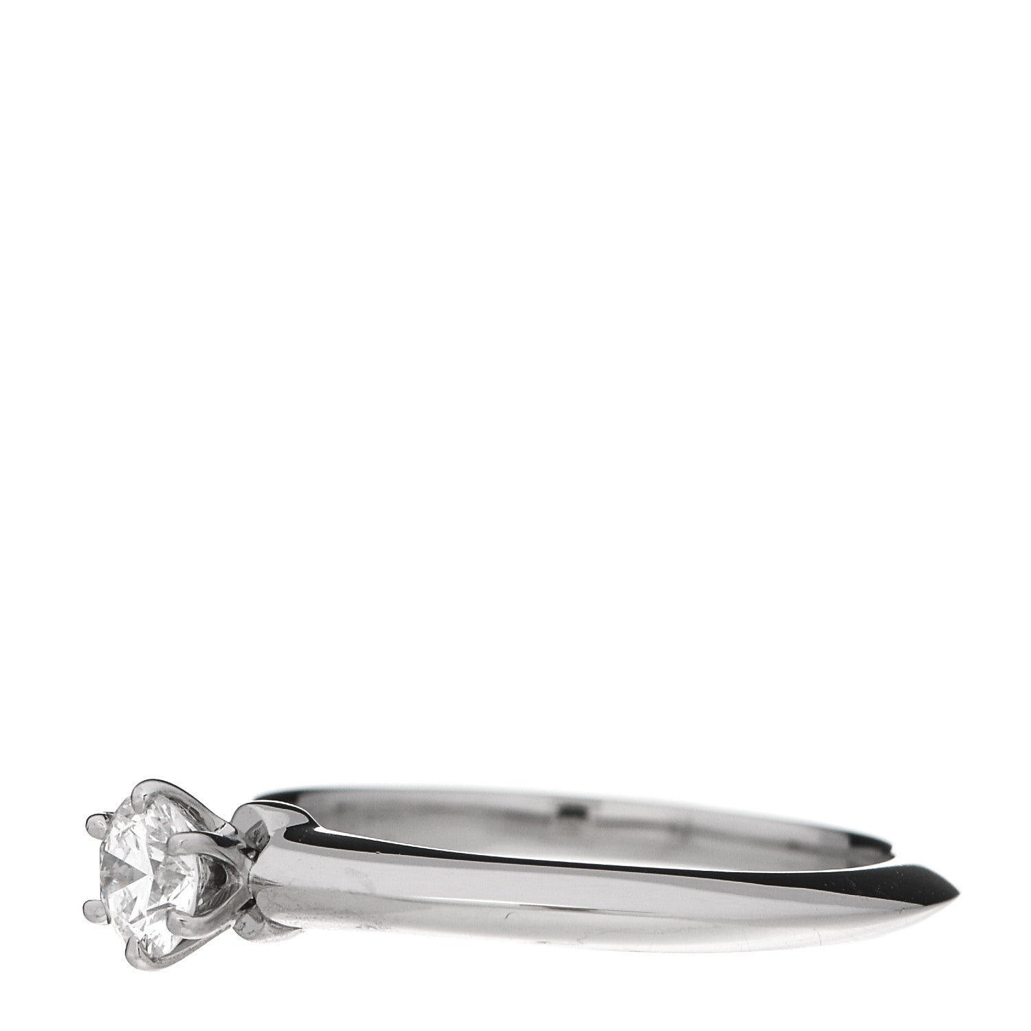 Tiffany Platinum Diamond .24ct Solitaire Engagement Ring 49 5 3 of 6