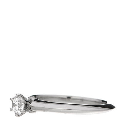 Tiffany Platinum Diamond .24ct Solitaire Engagement Ring 49 5 3 of 6