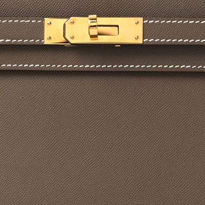 Hermes Madame Calfskin Kelly Elan Etoupe 8 of 12