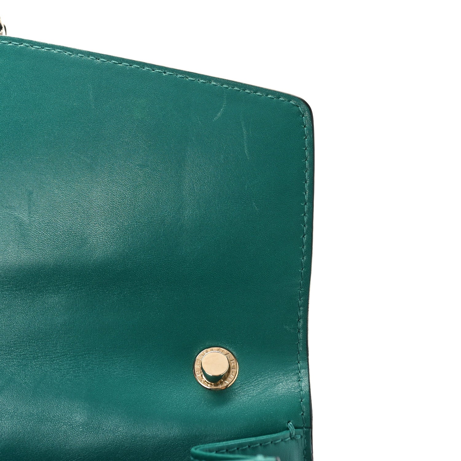 Bulgari Calfskin Small Serpenti Forever Snake Strap Crossbody Bag Emerald Green 10 of 12