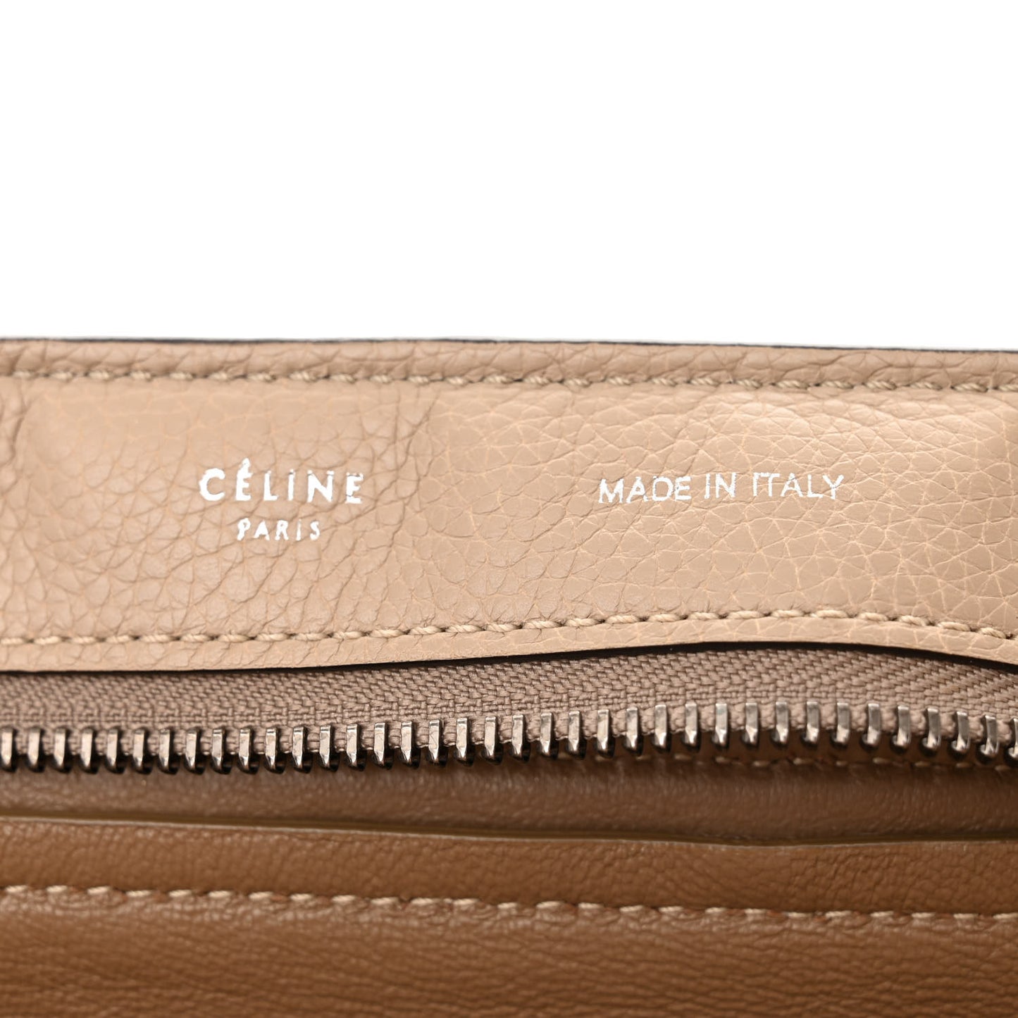 Drummed Calfskin Suede Large Trapeze Dune