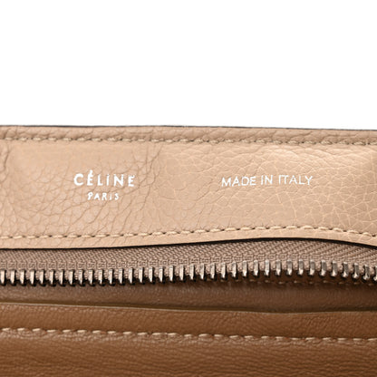 Celine Drummed Calfskin Suede Large Trapeze Dune 6 of 16