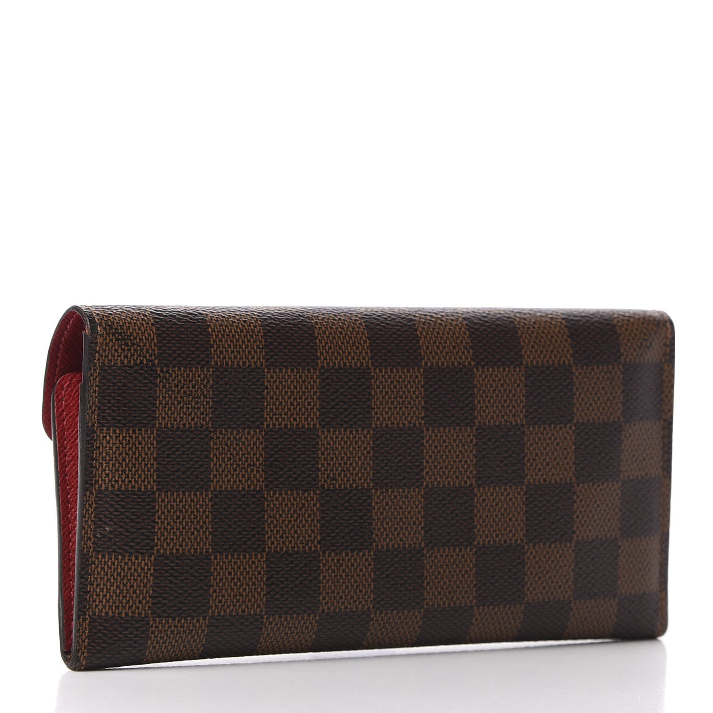 Damier Ebene Josephine Wallet Red