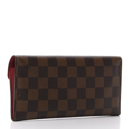 Louis Vuitton Damier Ebene Josephine Wallet Red 3 of 12