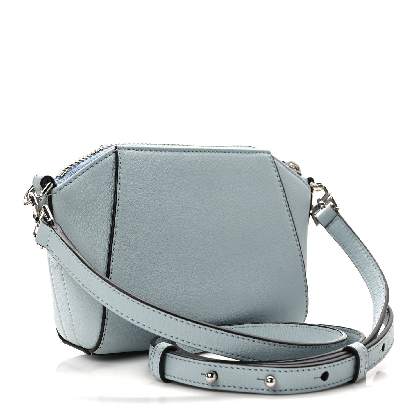 Sugar Goatskin Nano Antigona Ice Blue