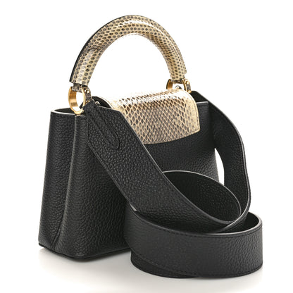Louis Vuitton Taurillon Ayers Mini Capucines Black 2 of 7