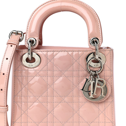 Christian Dior Patent Cannage Mini Lady Dior Light Pink 6 of 22