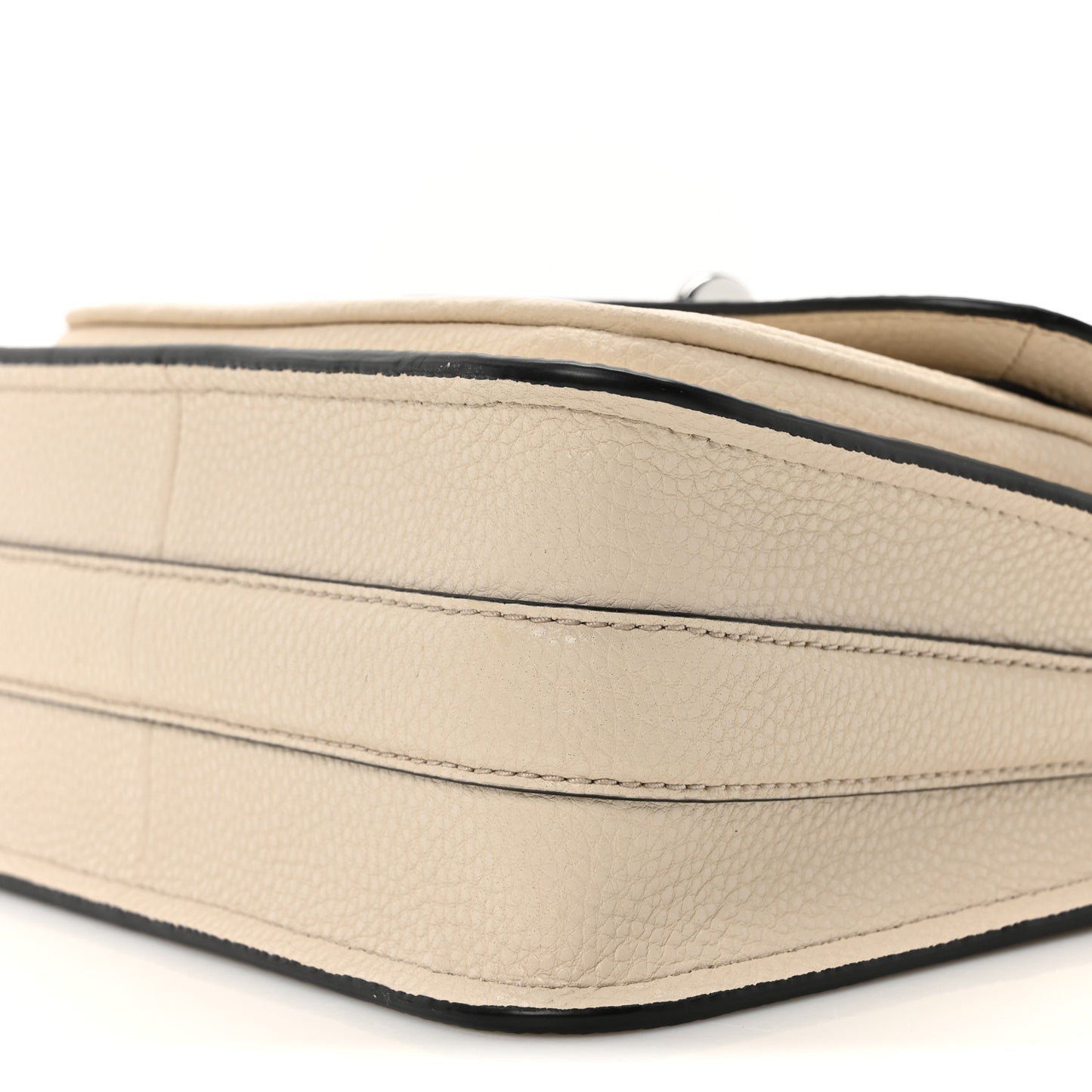Calfskin Small Turn Lock Satchel Marshmallow