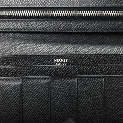 Hermes Epsom Bearn Gusset Wallet Black 6 of 6