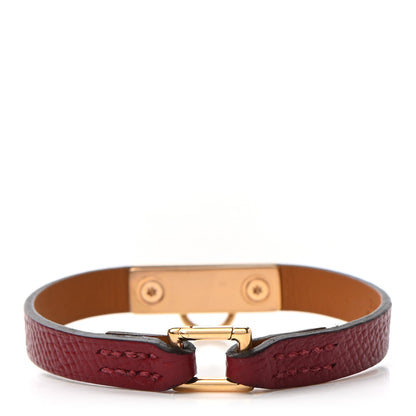 Hermes Epsom Micro Rivale Bracelet S Rouge Grenat 3 of 6
