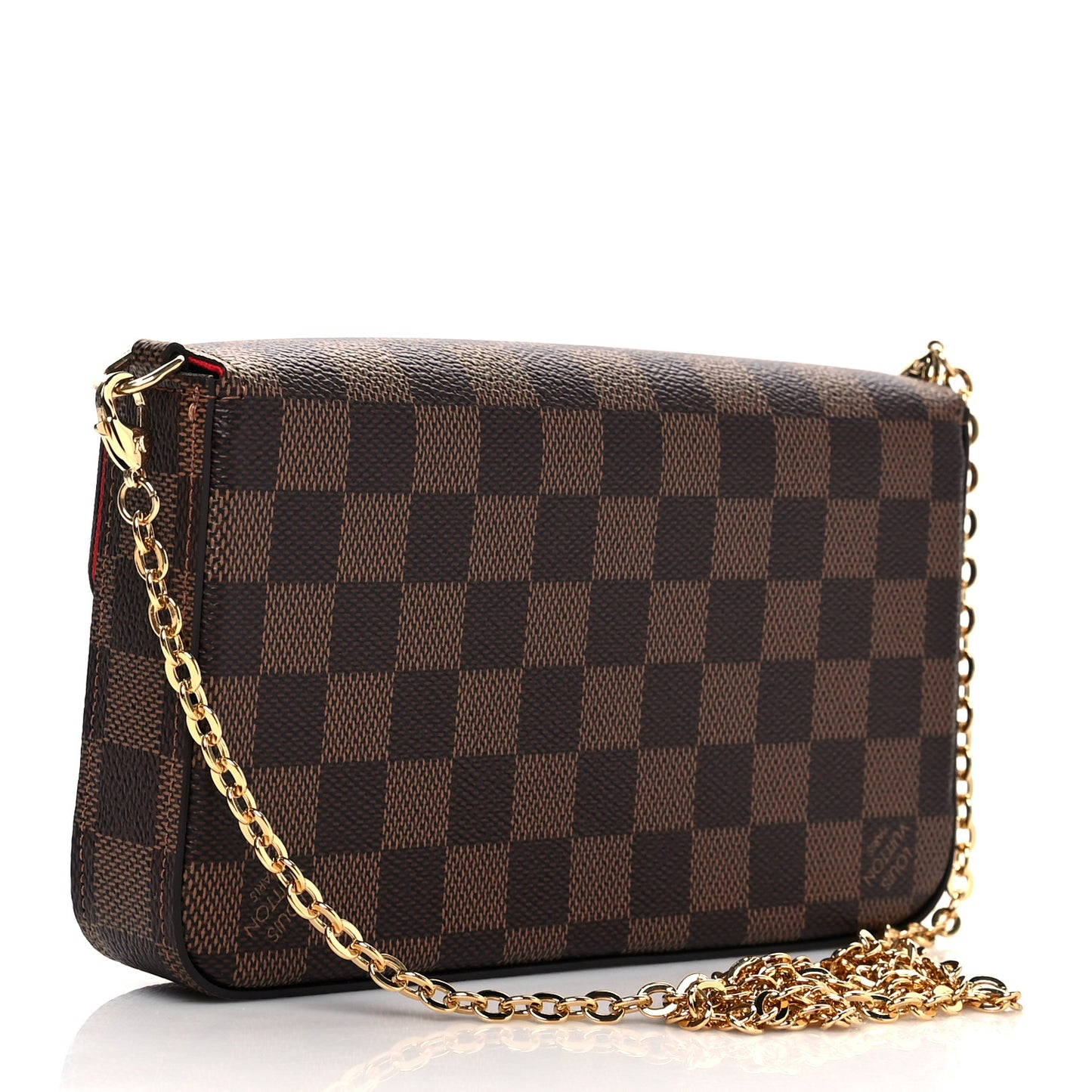 Damier Ebene Pochette Felicie Chain Wallet