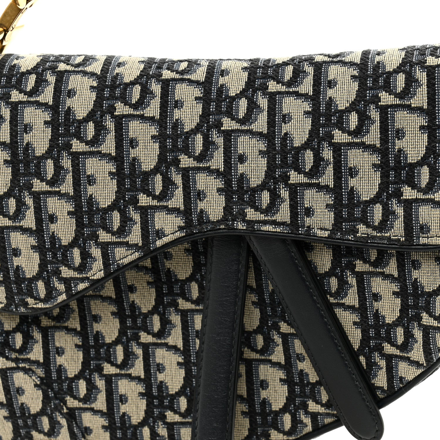Christian Dior Oblique Saddle Bag Blue 8 of 10