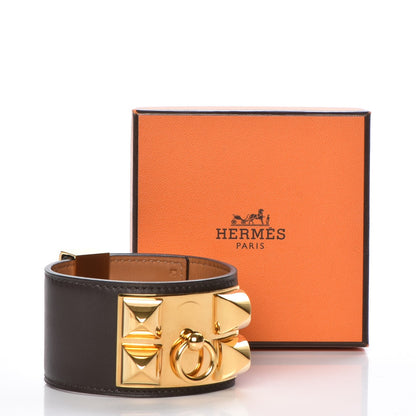 Hermes Chamonix Collier De Chien CDC Bracelet L Chocolate 7 of 7