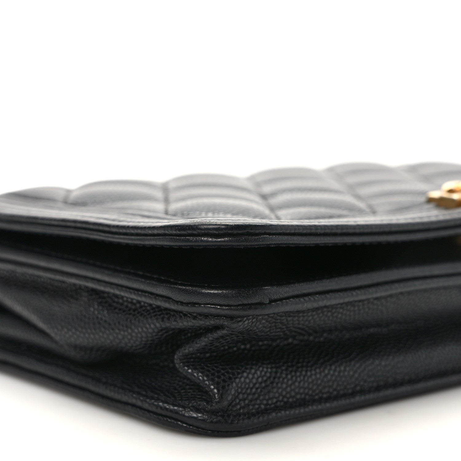 Chanel Caviar Quilted Boy Wallet On Chain WOC Black 10 of 11