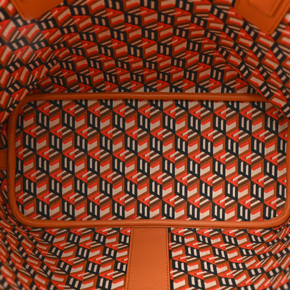 MCM Visetos Liz Reversible Shopper Tote Cognac 8 of 14