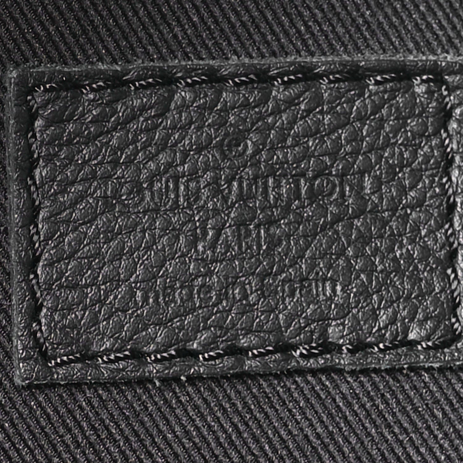 Louis Vuitton Calfskin Monogram Shadow Rush Bumbag Black 6 of 9