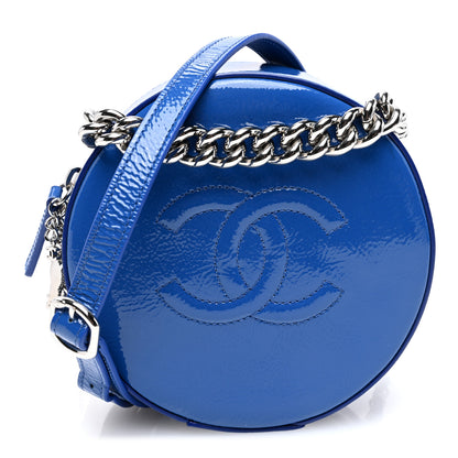 Chanel Patent Round As Earth Evening Bag Blue 1 of 10