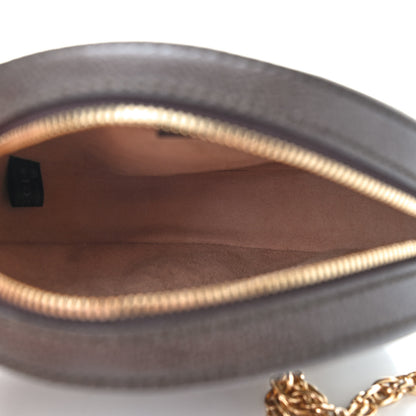 Gucci GG Supreme Monogram Web Mini Ophidia Round Shoulder Bag Brown 5 of 9