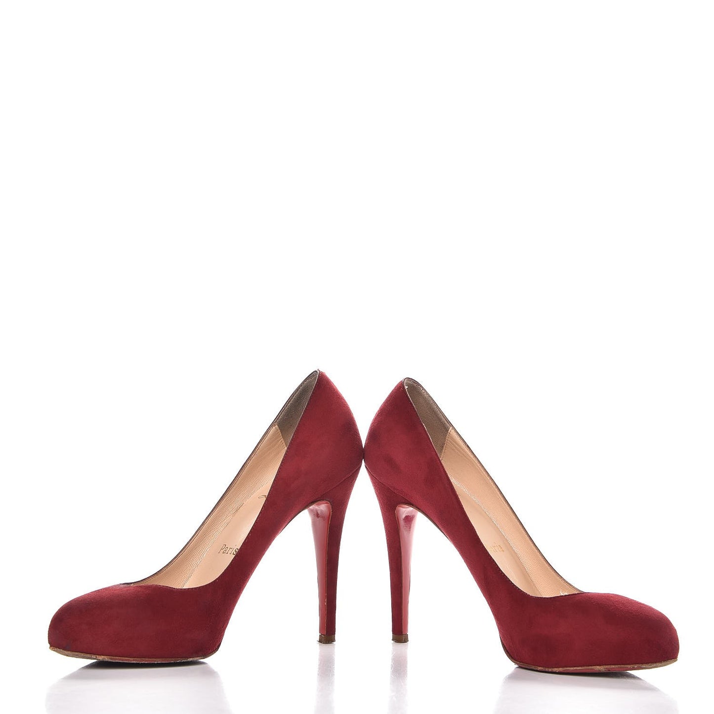 Suede Declic 120 Pumps 37 Dark Red