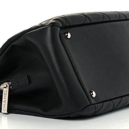 Chanel Caviar Quilted CC Timeless Soft Tote Black 9 of 10