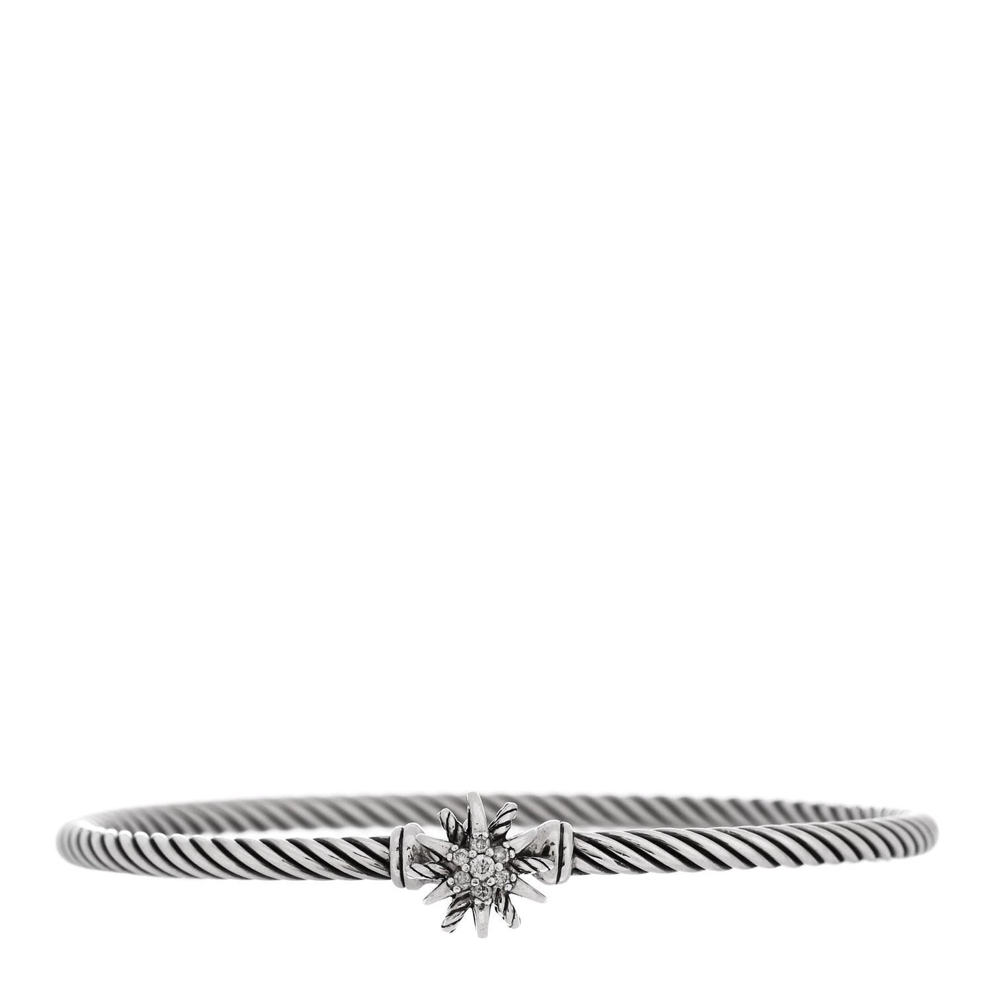 Sterling Silver Diamond Starburst Bracelet