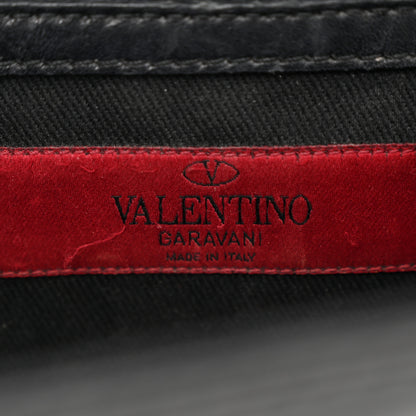 Valentino Garavani Patent Small Glam Lock Rockstud Flap Black 6 of 13