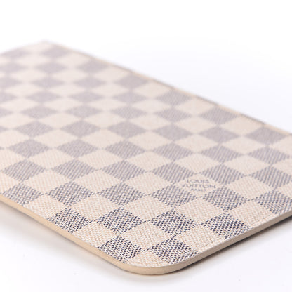 Louis Vuitton Damier Azur Neverfull MM GM Pochette Rose Ballerine 7 of 8