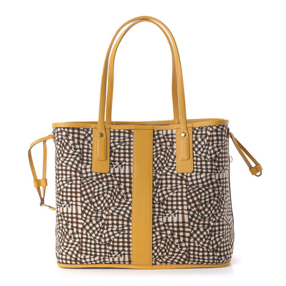 MCM Visetos Medium Liz Reversible Shopper Tote Cognac Yellow 9 of 15
